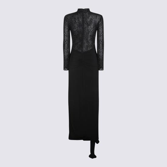 26FW 니사 미디 원피스 RS16860 BLACK - NISSA