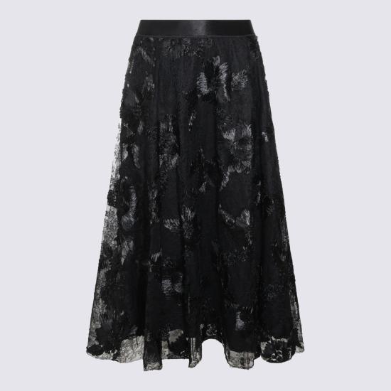 26FW 니사 미디 스커트 FS16840 BLACK
