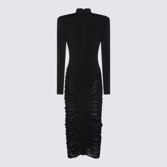 26FW 니사 미디 원피스 RS16715 BLACK - NISSA