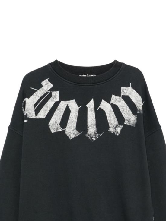26FW 팜앤젤스 긴팔 티셔츠 PAMBA004FL001 1003 BLACK OFF WHITE - PALM ANGELS
