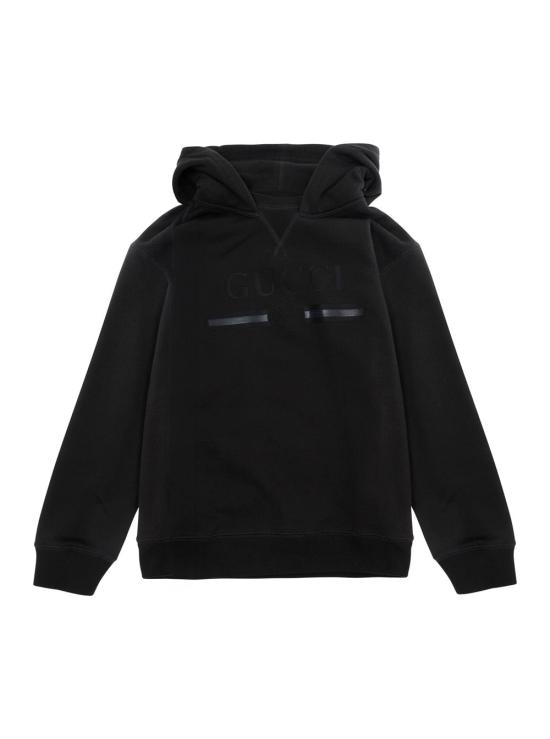 26FW 구찌 로고 프린트 코튼 후드티 855554XJHXM GRAY