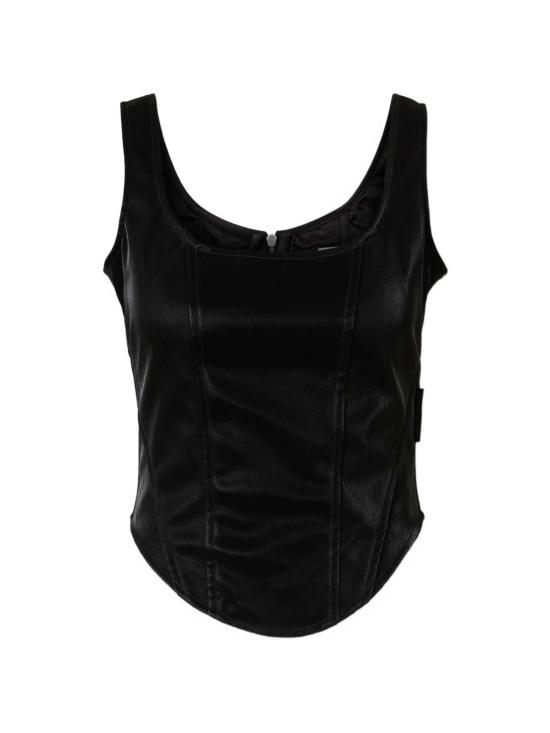 26FW 오프화이트 민소매 티셔츠 2FA00396T W009 BLACK