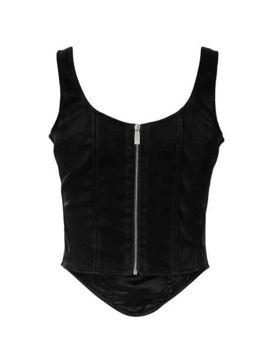 26FW 오프화이트 민소매 티셔츠 2FA00396T W009 BLACK - OFF WHITE
