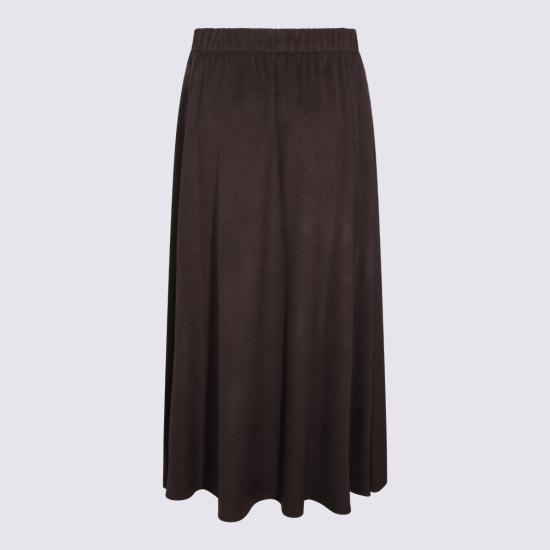 26FW 에르노 롱 스커트 GN00028DR 129348810 Fondente - HERNO