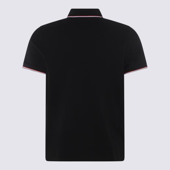 26FW 몽클레어 트리밍 코튼 피케 폴로 셔츠 L20918A70300 84556999 BLACK - MONCLER