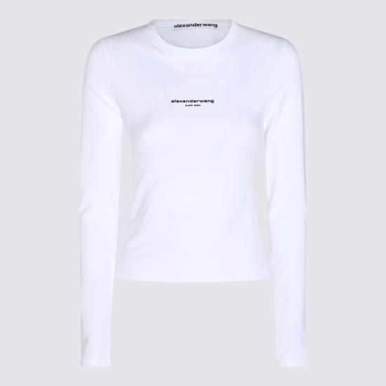 26FW 알렉산더 왕 반팔 티셔츠 1CC4261457 100 White
