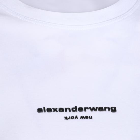 26FW 알렉산더 왕 반팔 티셔츠 1CC4261457 100 White - ALEXANDER WANG
