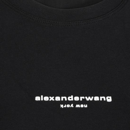 26FW 알렉산더 왕 반팔 티셔츠 1CC4261457 001 Black - ALEXANDER WANG