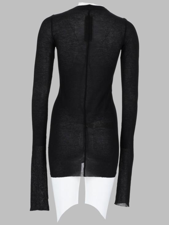 26FW 릭 오웬스 폴로 티셔츠 RP02F5202 RC09 BLACK - RICK OWENS