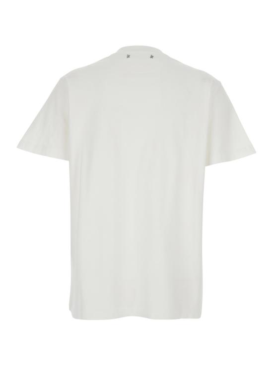 26FW 골든구스 카보숑 크리스탈 티셔츠 GWP01220P00067310363 White - GOLDEN GOOSE