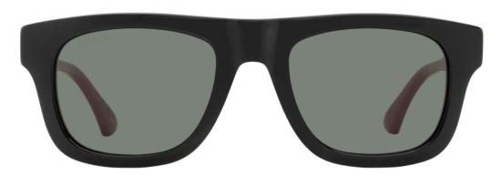  구찌 안경 소프트 직사각형 GG1991 S001 선글라스 블랙 웹 - GUCCI