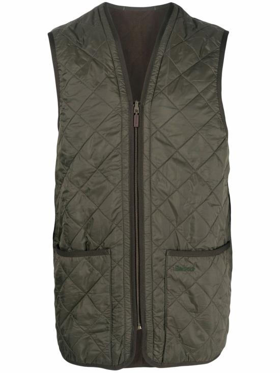 26FW 바버 폴라퀼트 지퍼인 라이너 MLI0002 OL91 GREEN - BARBOUR