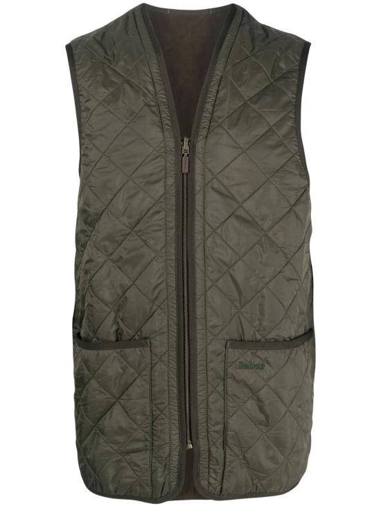 26FW 바버 폴라퀼트 지퍼인 라이너 MLI0002 OL91 GREEN