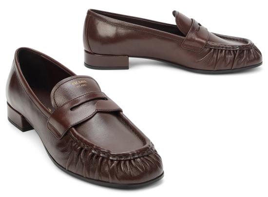 26FW 프라다 플랫 슈즈 1D175O F 020 BROWN - PRADA