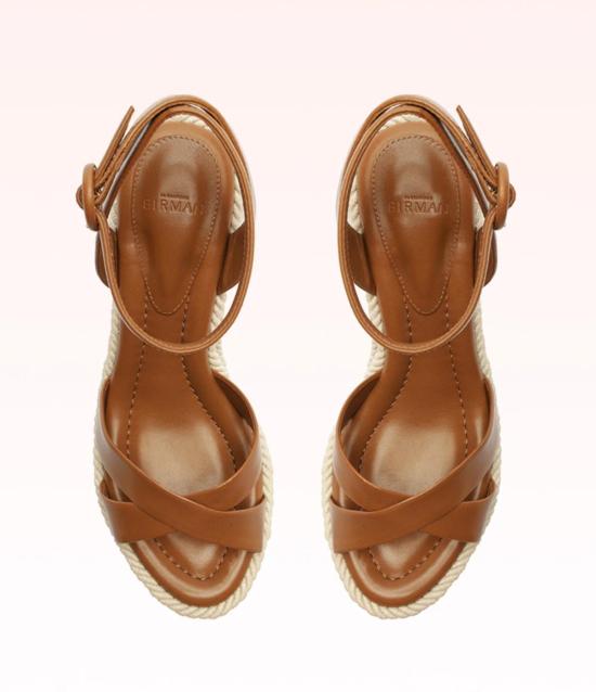  알렉산더버만 샌들 Alexandre Birman Elle 120 플랫폼  에스프레소 - ALEXANDRE BIRMAN