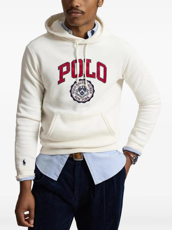 26FW 폴로 랄프로렌 후드 티셔츠 710B26149 002 Bianco - POLO RALPH LAUREN