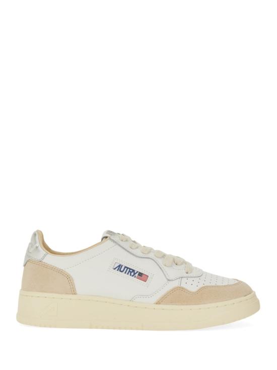 26FW 오트리 메달리스트 로우 레더 스니커즈 AULW LS74 BEIGE - AUTRY