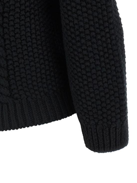 26FW 생로랑 가디건 A004KQY77OL1000 Black - SAINT LAURENT