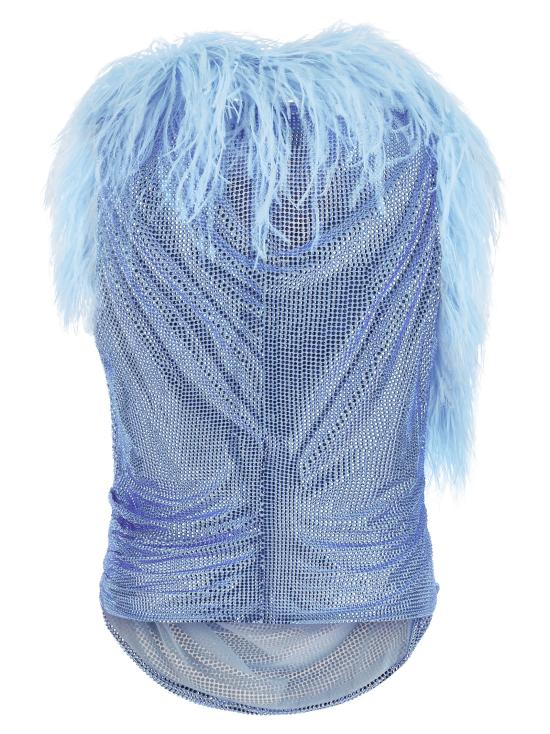26FW 쥬세페 디 모라비토 이브닝 티셔츠 07PFTO427FC1671680 Light Blue - GIUSEPPE DI MORABITO