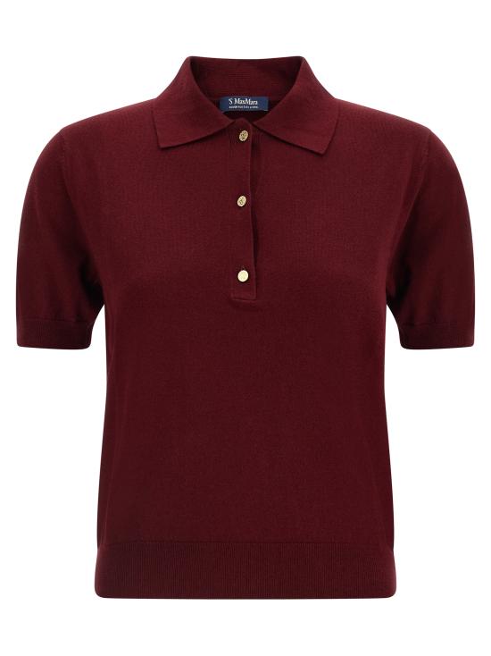 26FW 에스막스마라 폴로 티셔츠 2629366051600002 Bordeaux