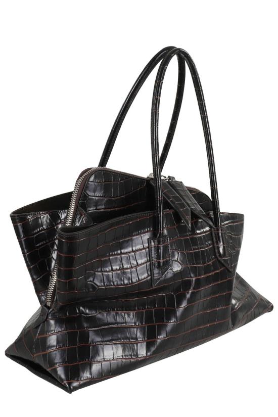 26FW 디 아티코 라 파세지아타 미디엄 탑 핸들 백 250WAH00054 LBT021PR 099 Brown - THE ATTICO