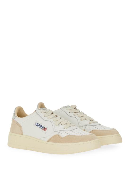 26FW 오트리 메달리스트 로우 레더 스니커즈 AULW LS74 BEIGE - AUTRY