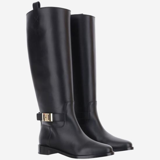 26FW 살바토레 페라가모 부츠 01K228 BLACK - SALVATORE FERRAGAMO