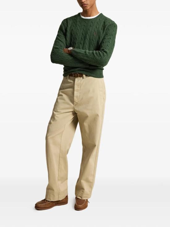26FW 폴로 랄프로렌 케이블 니트 스웨터 710876762 507 VERDE - POLO RALPH LAUREN