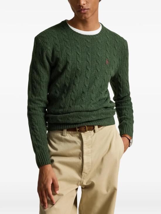 26FW 폴로 랄프로렌 케이블 니트 스웨터 710876762 507 VERDE - POLO RALPH LAUREN