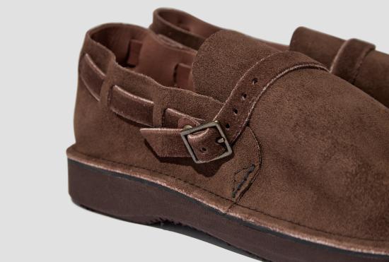 26FW 오로라슈즈 슈즈 남성용 미들 잉글리시 - 러프아웃 초콜릿 / 폭 D - AURORA SHOE CO.