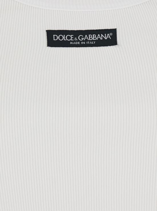 26FW 돌체앤가바나 민소매 티셔츠 F8W51T WHITE - DOLCE & GABBANA