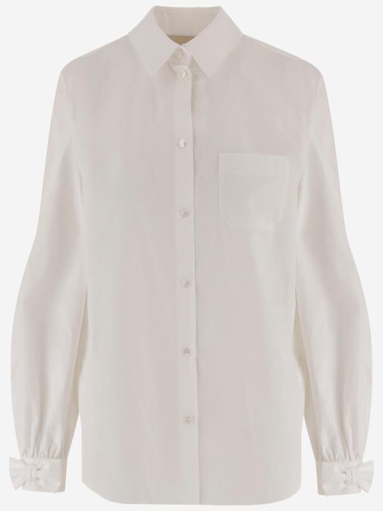 26FW 발렌티노 가라바니 셔츠 9B3AB8J55A6 001 Bianco