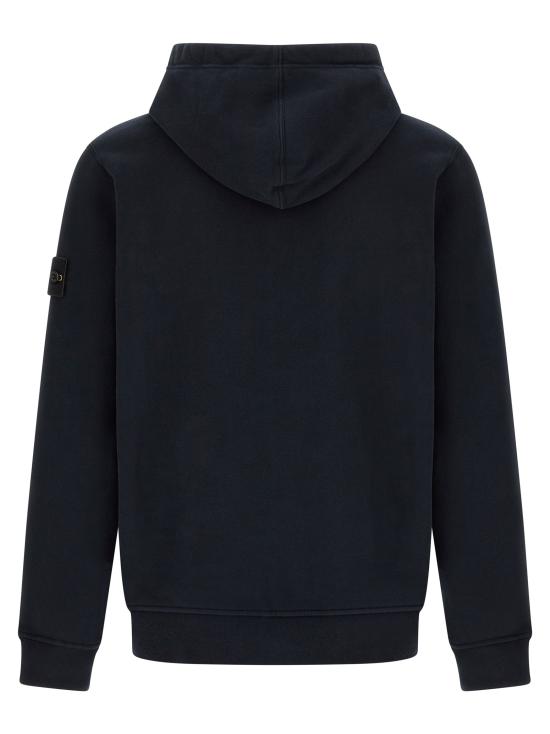 26FW 스톤 아일랜드 후드 티셔츠 배지  스웨트셔츠 블루 - STONE ISLAND