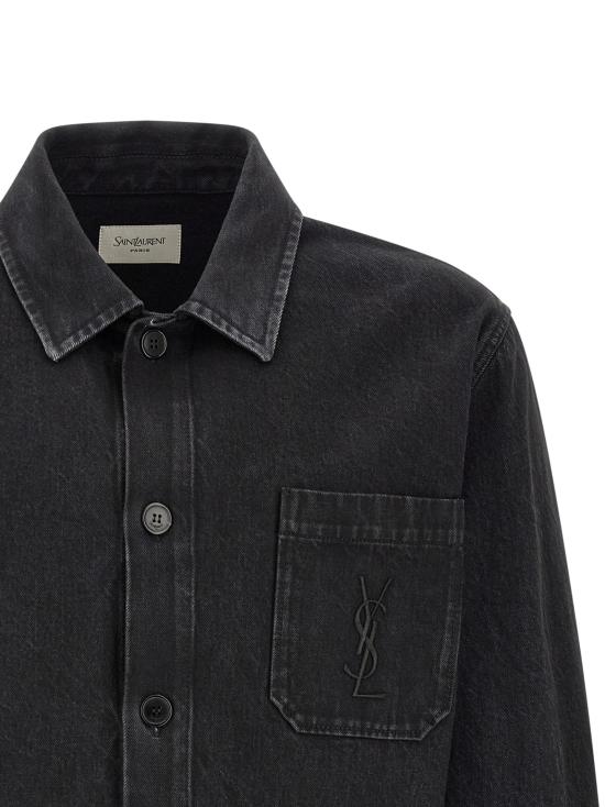 26FW 생로랑 셔츠 카산드르 와 블라우스 블랙 - SAINT LAURENT