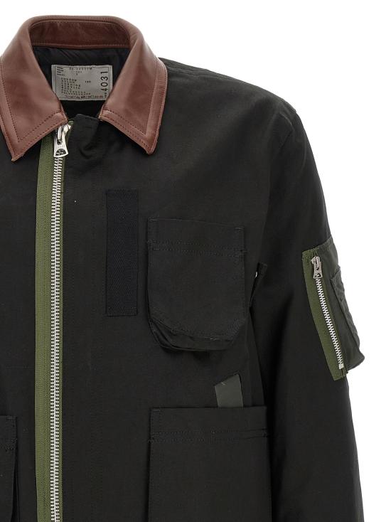 26FW 사카이 패딩 면 블라우스 재킷  재킷 블랙 - SACAI