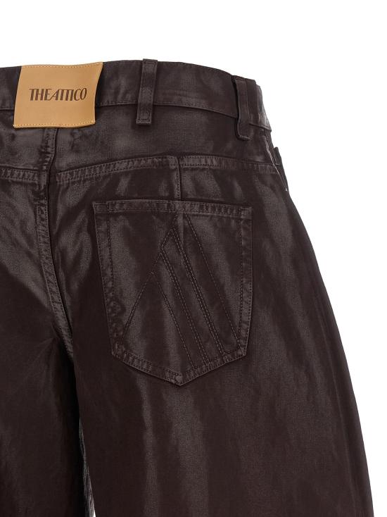 26FW 디 아티코 데님 팬츠 크롭 팬츠 진 퍼플 - THE ATTICO