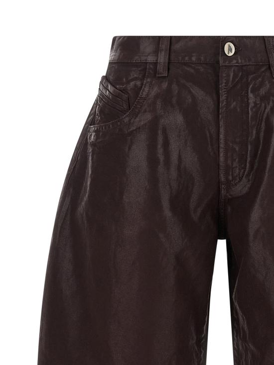 26FW 디 아티코 데님 팬츠 크롭 팬츠 진 퍼플 - THE ATTICO