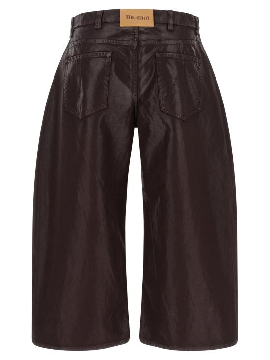26FW 디 아티코 데님 팬츠 크롭 팬츠 진 퍼플 - THE ATTICO