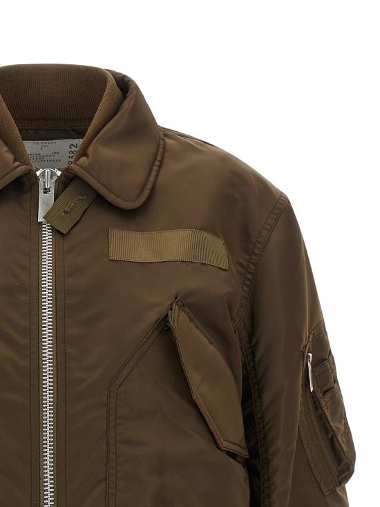 26FW 사카이 패딩 이중 레이어 블라우스형  재킷 (갈색) - SACAI