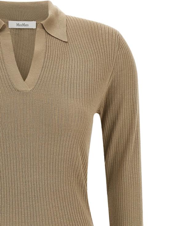 26FW 막스마라 니트웨어 게르고 스웨터 및 가디건 베이지 - MAX MARA