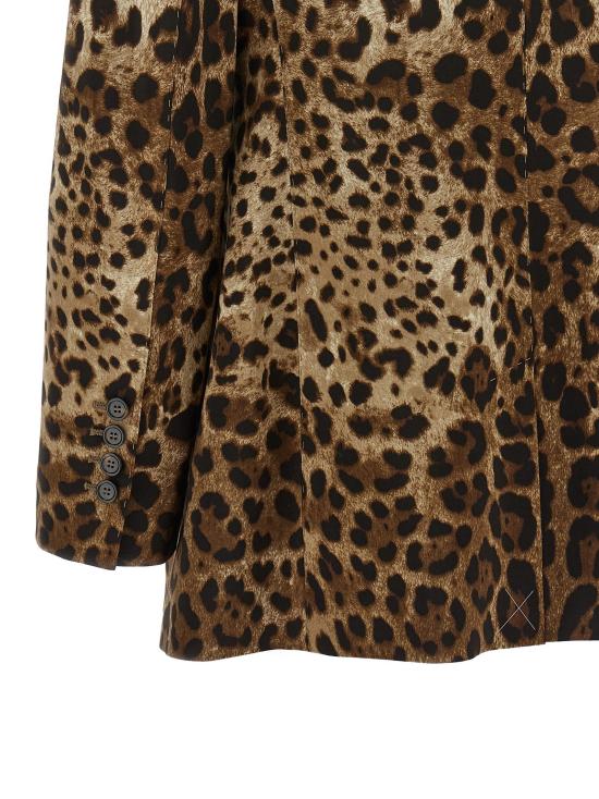 26FW 돌체앤가바나 수트 자켓 레오 블레이저스 브라운 - DOLCE & GABBANA