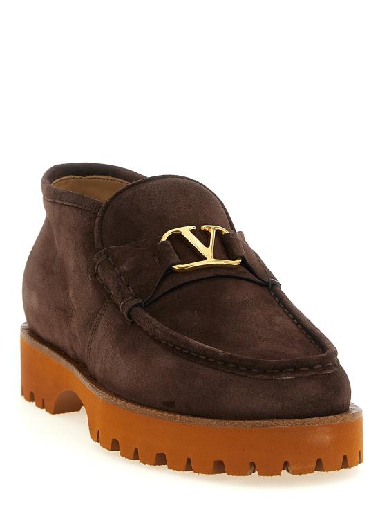 26FW 발렌티노 가라바니 부츠 로드 청키  앤 앵클  브라운 - VALENTINO GARAVANI