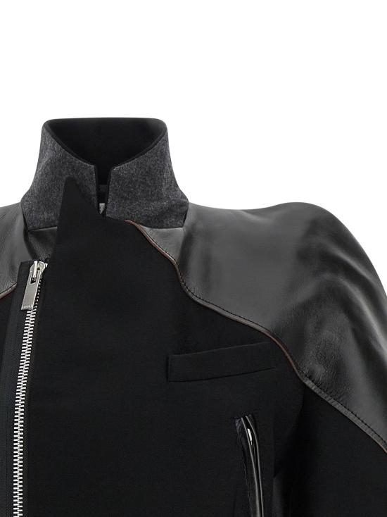 26FW 사카이 패딩 멜튼 울 재킷  재킷 블랙 - SACAI