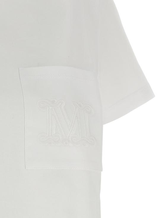 26FW 막스마라 탑 파파이아 티셔츠 화이트 - MAX MARA