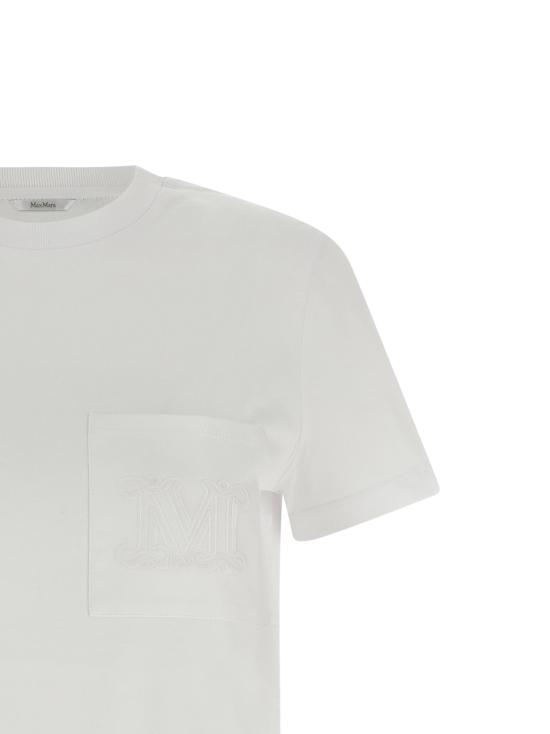 26FW 막스마라 탑 파파이아 티셔츠 화이트 - MAX MARA
