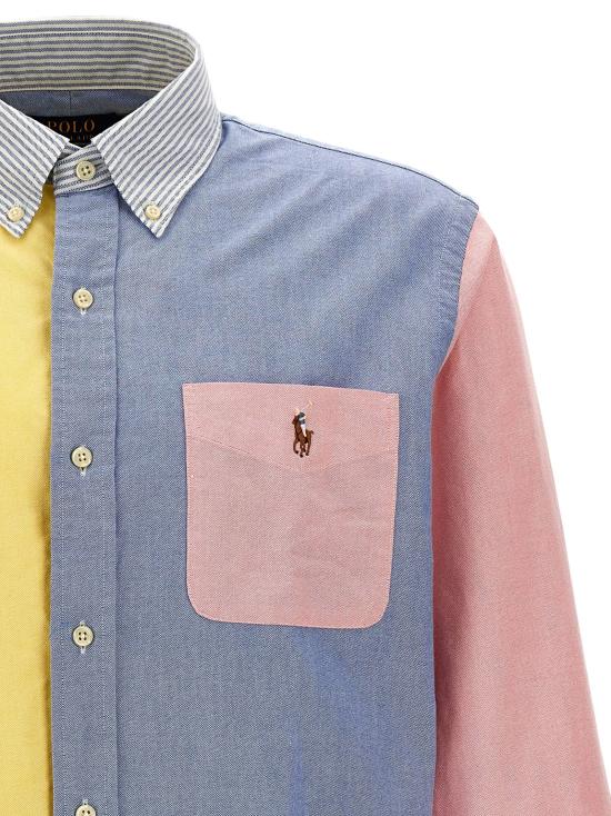 26FW 폴로 랄프로렌 셔츠 패치워크 , 로고 자수  및 블라우스 세트 (다채로운 색상) - POLO RALPH LAUREN