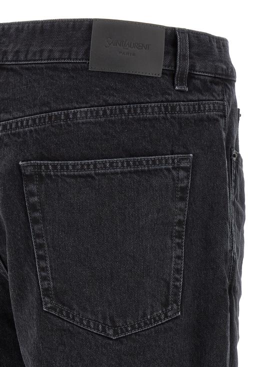 26FW 생로랑 데님 팬츠 릴렉스 테이퍼드 진 블랙 - SAINT LAURENT