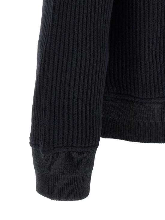 26FW 사카이 패딩 골지 니트 블라우스형  재킷 (블루) - SACAI