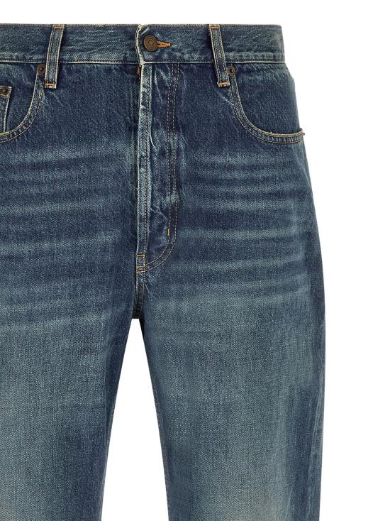 26FW 생로랑 데님 팬츠 스트레이트 레그 진 (블루) - SAINT LAURENT