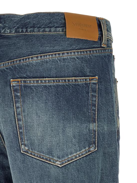26FW 생로랑 데님 팬츠 스트레이트 레그 진 (블루) - SAINT LAURENT